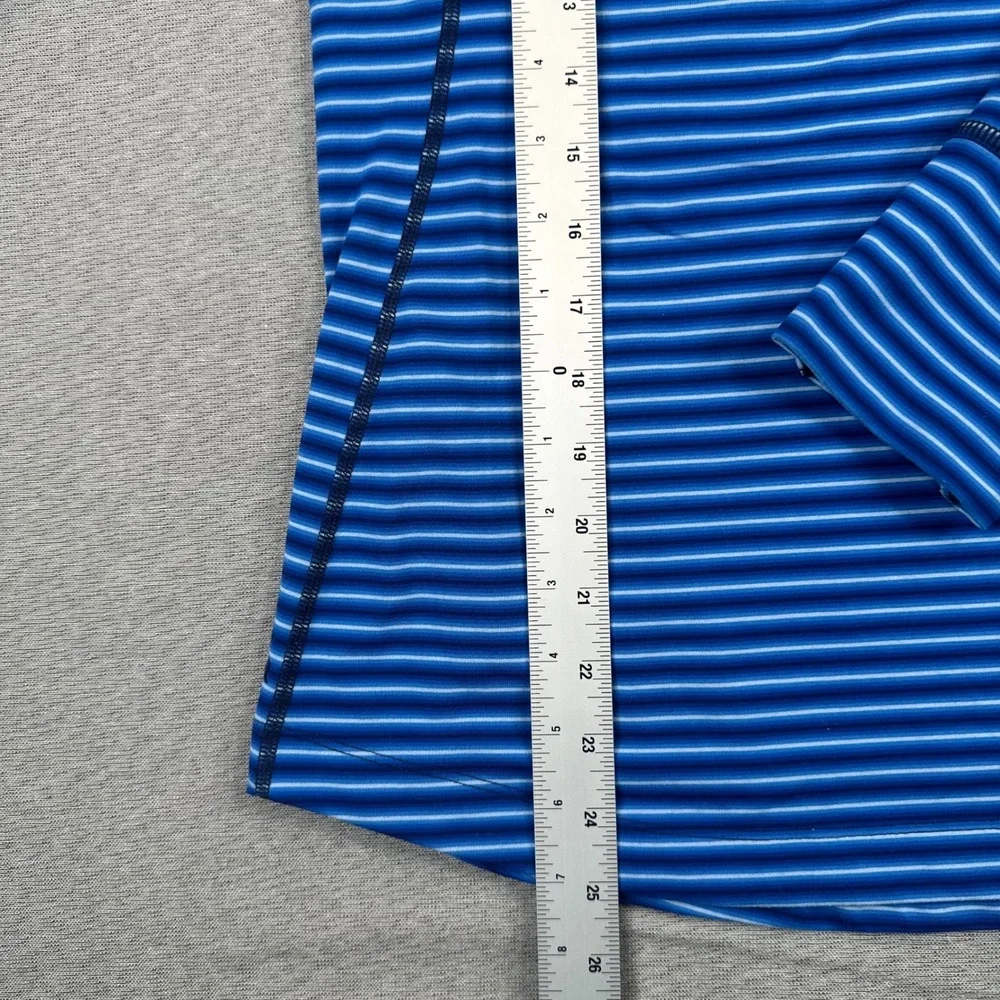 Mountain Hardwear Base Layer Top Shirt Womens L Blue Striped Long Sleeve Raglan - Picture 5 of 10